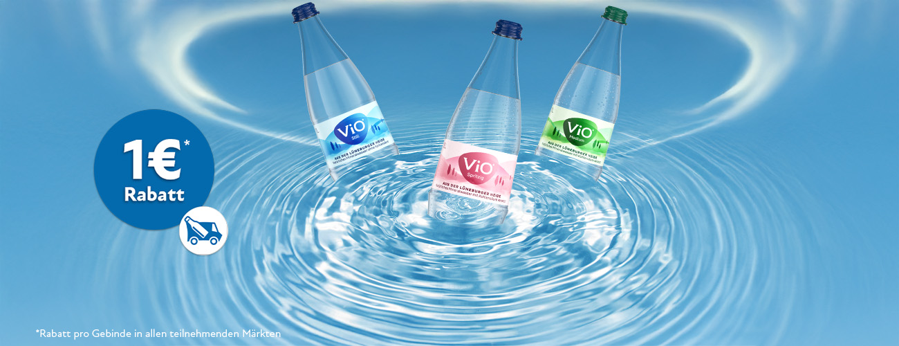 Vio Mineralwasser Rabattaktion 1 Euro - KW 18 und 19 in 2026